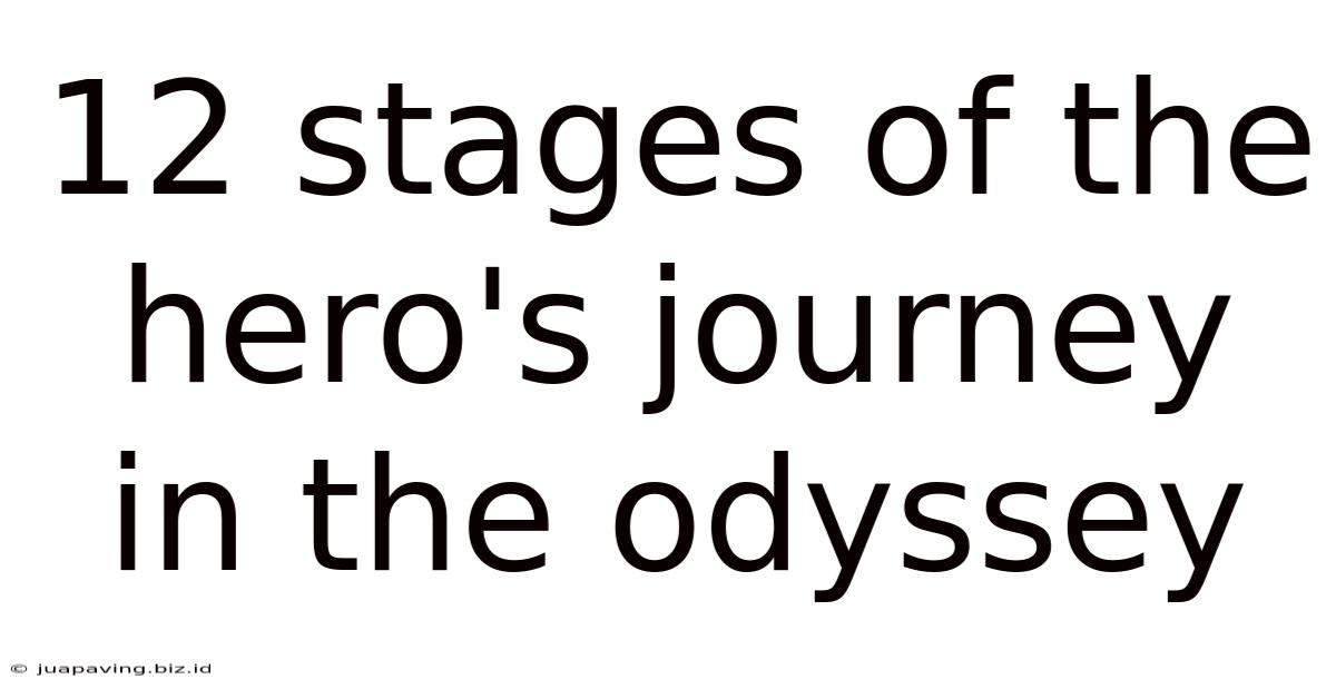 12 Stages Of The Hero's Journey In The Odyssey