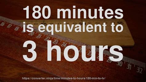 180 Minutes Is How Many Hours