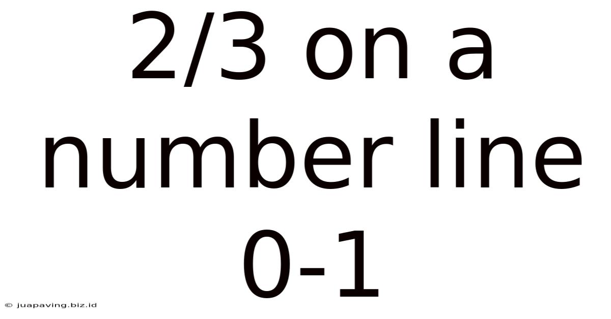2/3 On A Number Line 0-1