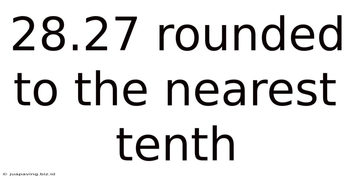 28.27 Rounded To The Nearest Tenth
