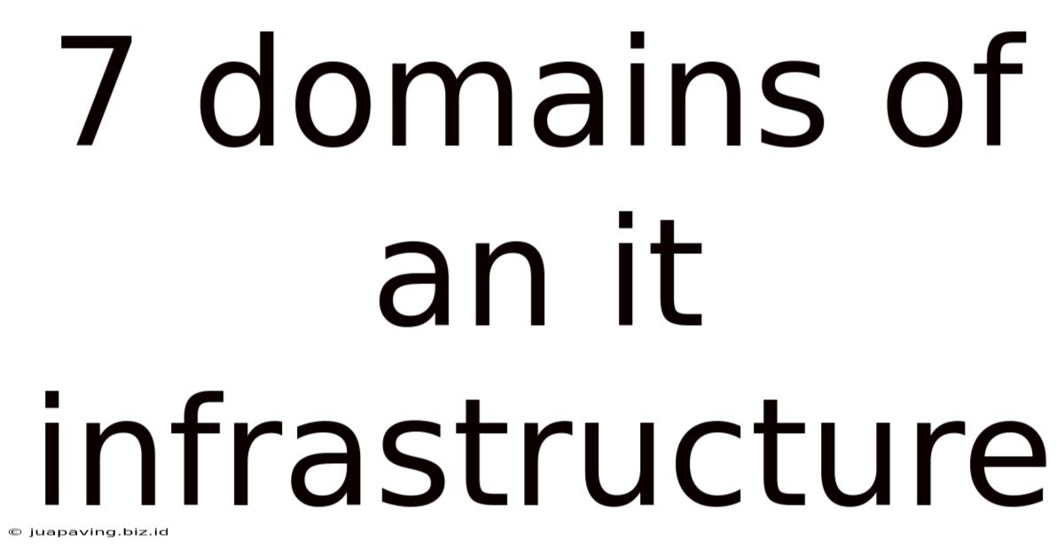 7 Domains Of An It Infrastructure