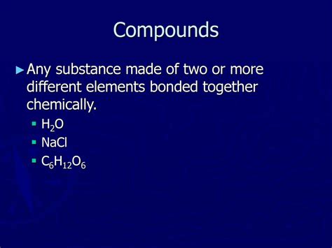 A Substance Made Of Two Or More Elements Bonded Together