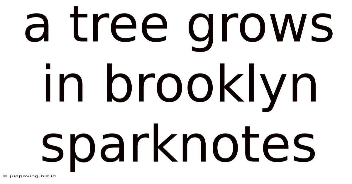 A Tree Grows In Brooklyn Sparknotes