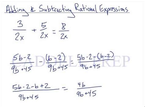 Add Or Subtract Rational Expressions Calculator