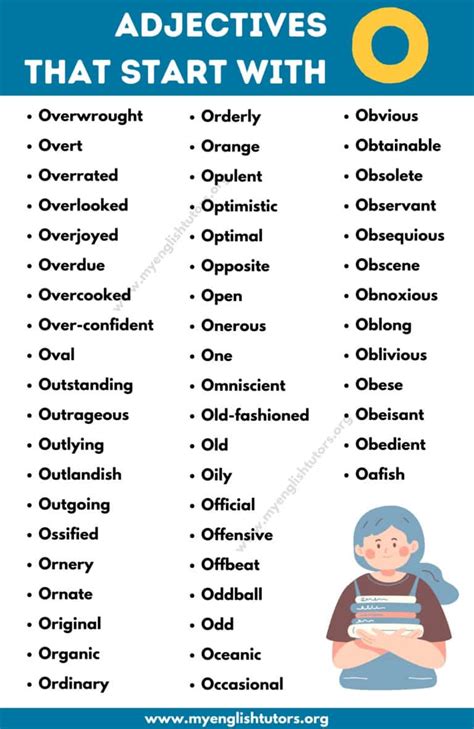 Adjectives That Start With An O