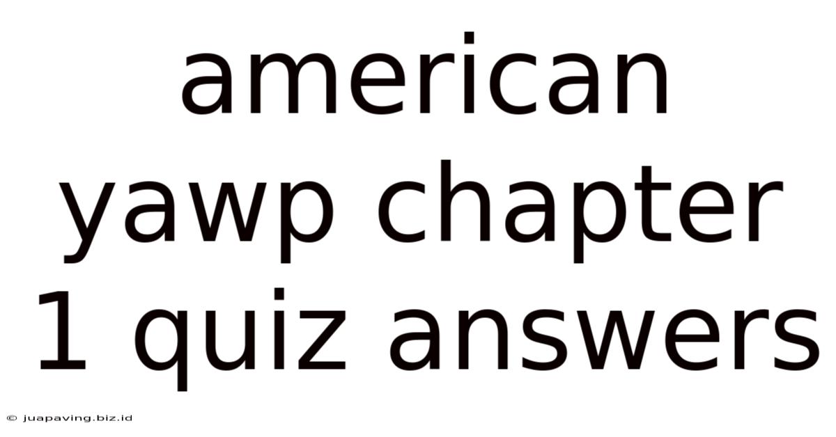 American Yawp Chapter 1 Quiz Answers