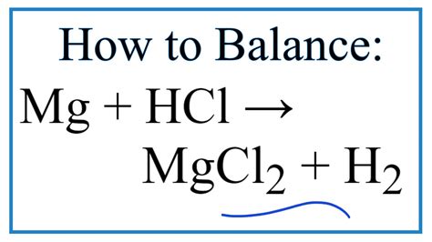 Balanced Equation For Magnesium Metal And Hydrochloric Acid