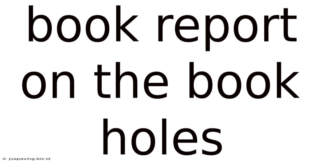 Book Report On The Book Holes