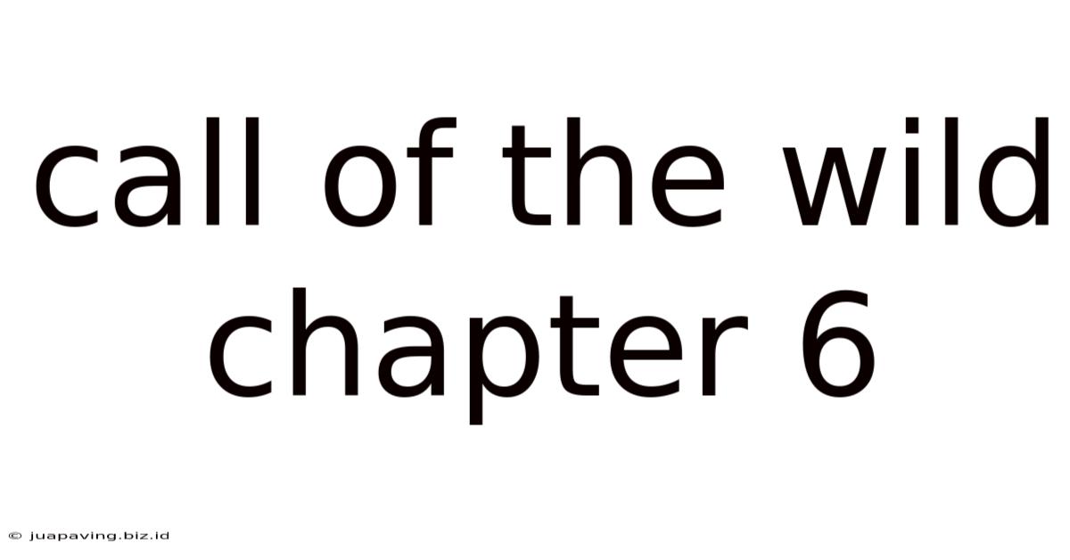 Call Of The Wild Chapter 6
