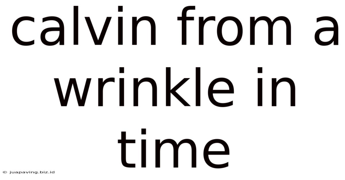 Calvin From A Wrinkle In Time