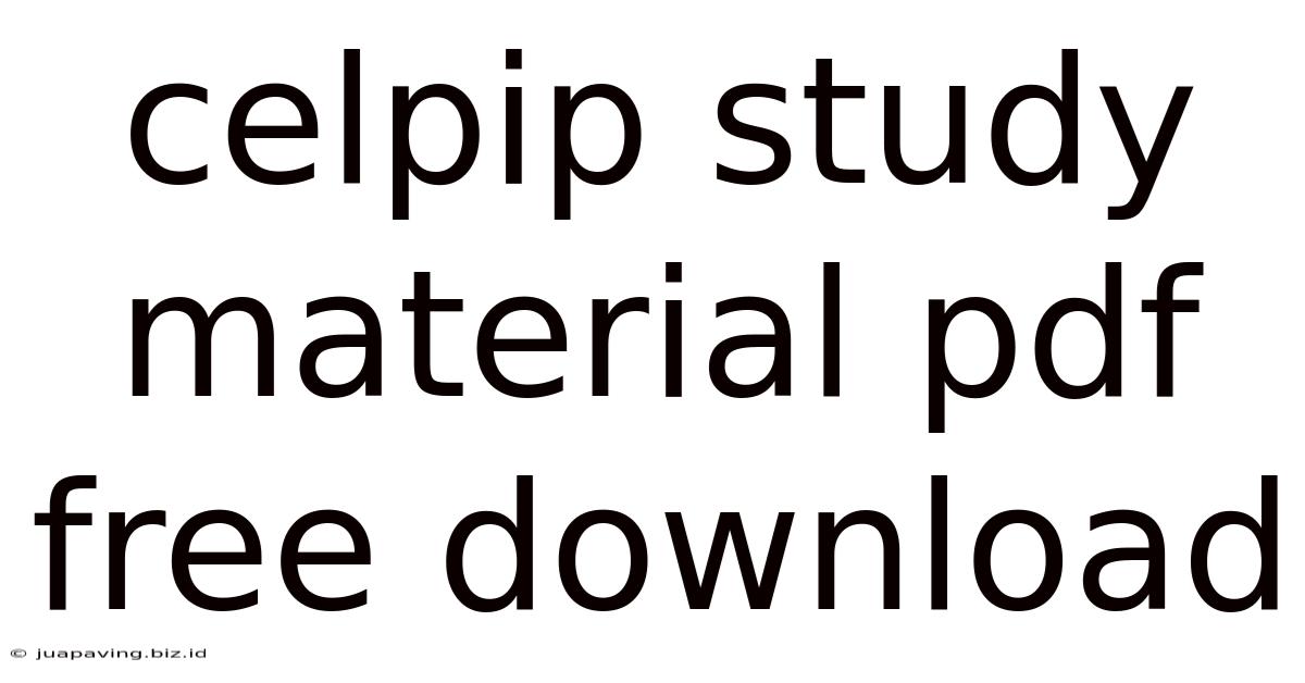 Celpip Study Material Pdf Free Download