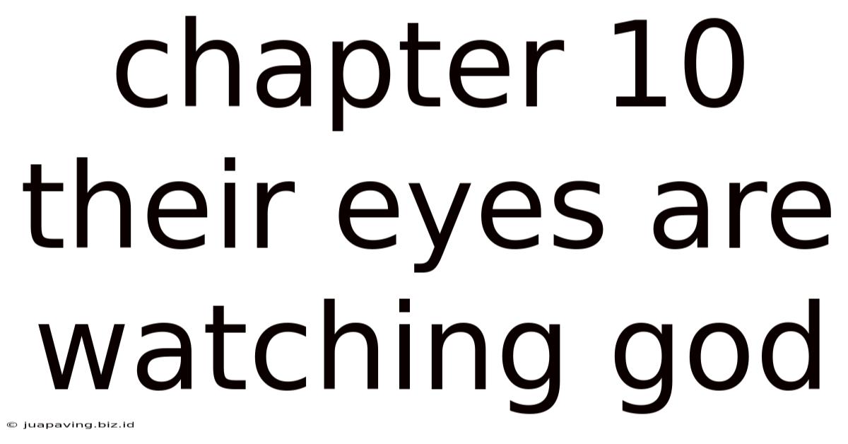 Chapter 10 Their Eyes Are Watching God