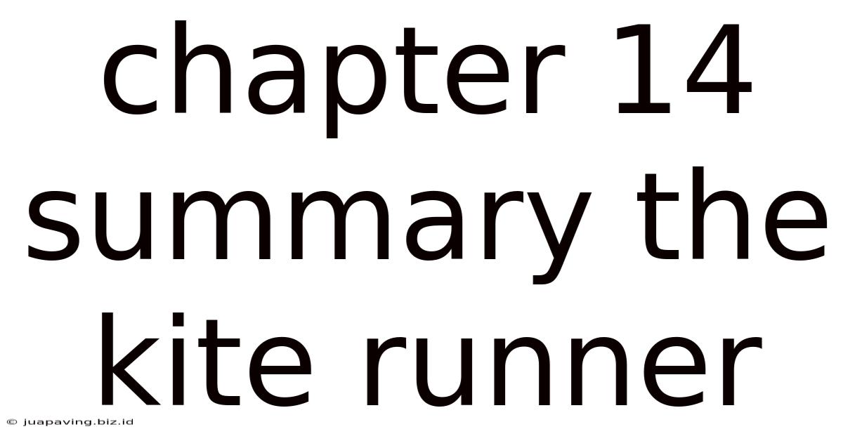 Chapter 14 Summary The Kite Runner