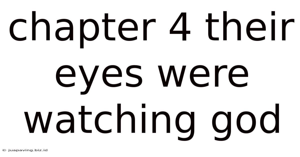 Chapter 4 Their Eyes Were Watching God