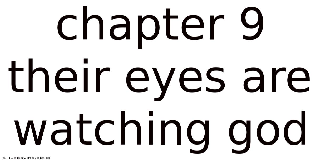 Chapter 9 Their Eyes Are Watching God
