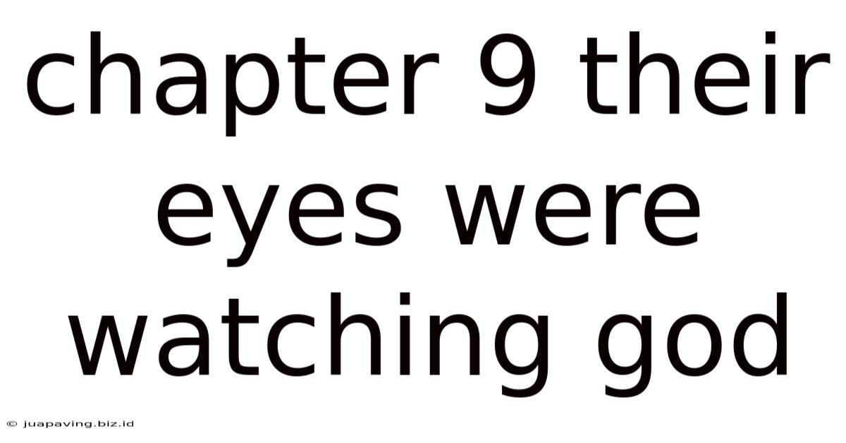 Chapter 9 Their Eyes Were Watching God