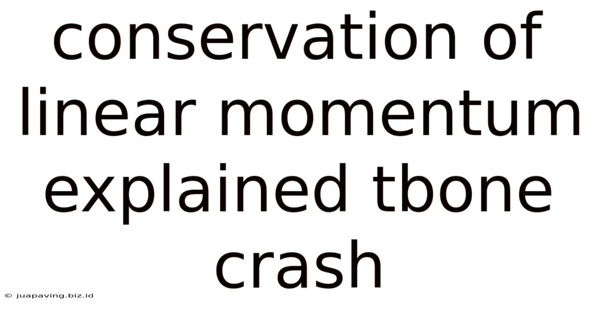 Conservation Of Linear Momentum Explained Tbone Crash