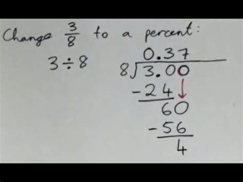 Convert 3 8 To A Percent