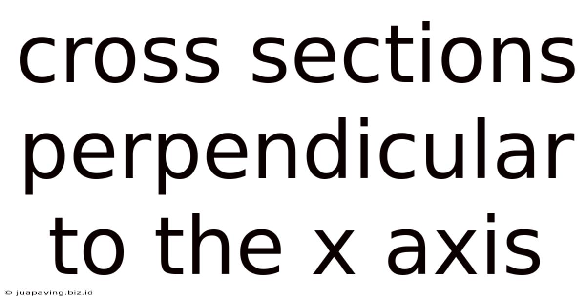 Cross Sections Perpendicular To The X Axis