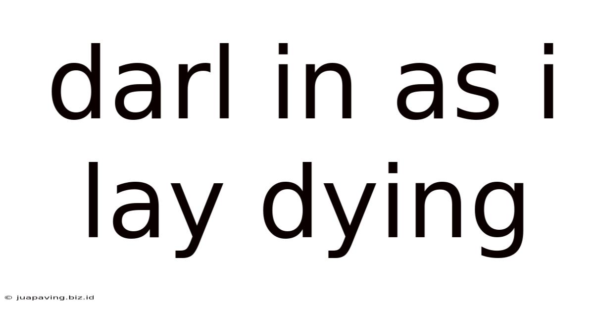 Darl In As I Lay Dying