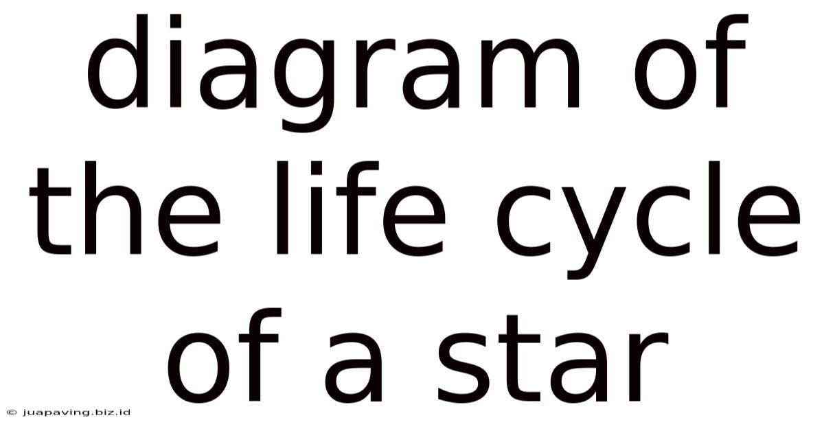 Diagram Of The Life Cycle Of A Star