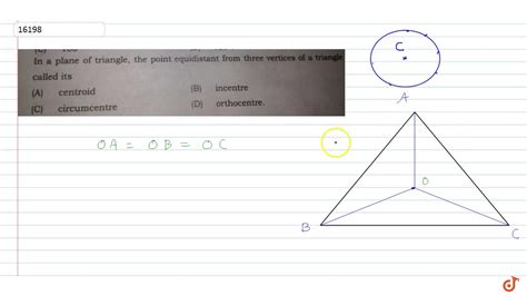 Equidistant From The Vertices Of A Triangle