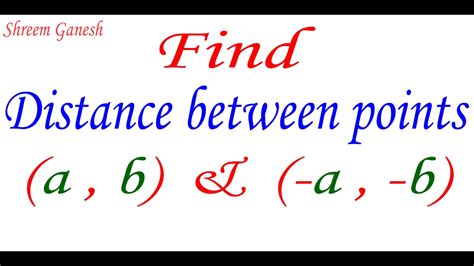 Find The Distance Between Points A And B.