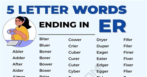 Five Letter Word Ending With Er