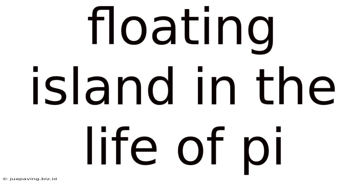Floating Island In The Life Of Pi