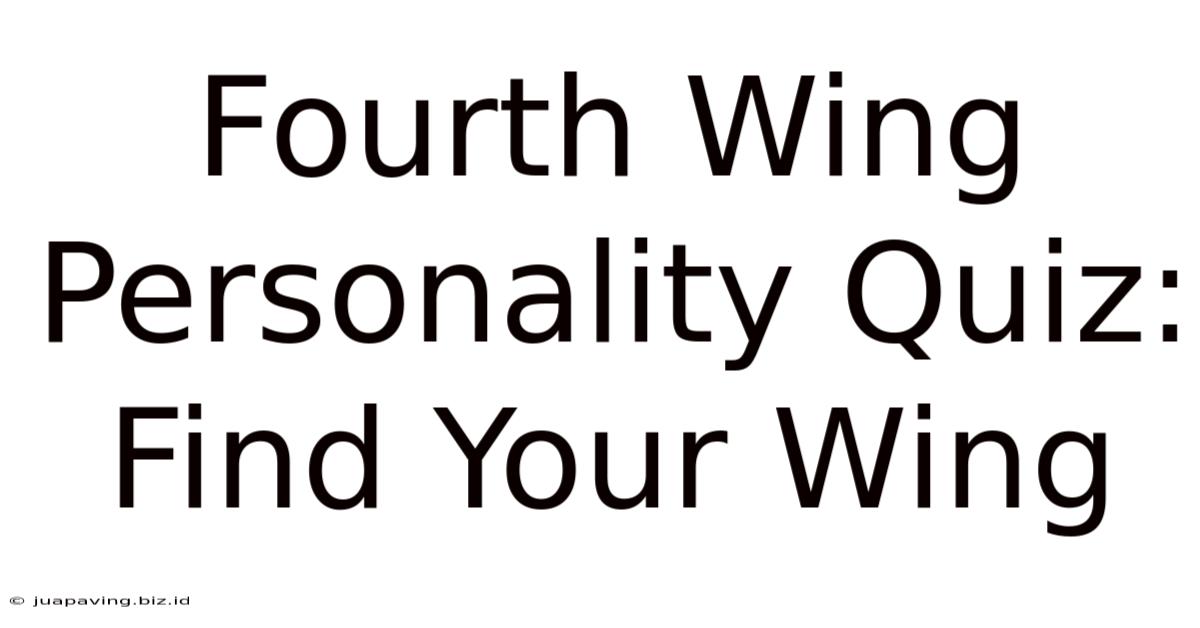 Fourth Wing Personality Quiz: Find Your Wing