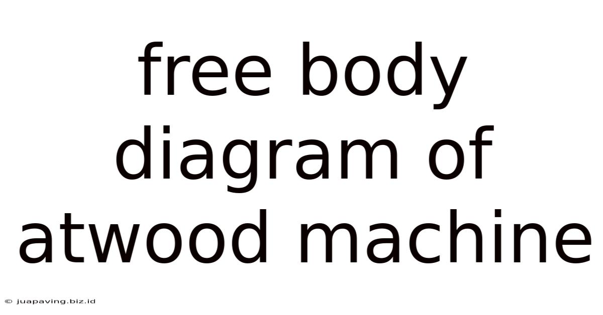 Free Body Diagram Of Atwood Machine