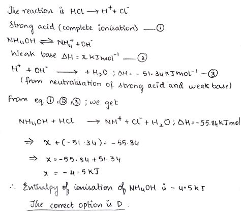 Heat Of Neutralization Of Hcl And Naoh