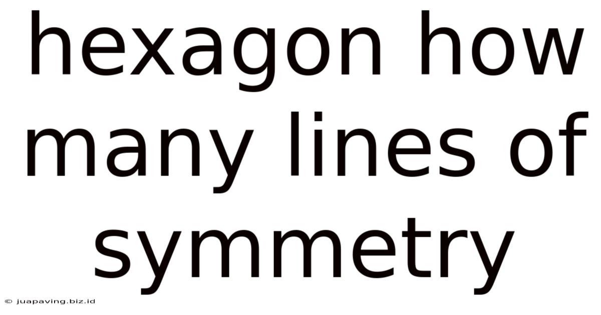 Hexagon How Many Lines Of Symmetry