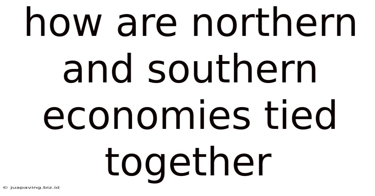 How Are Northern And Southern Economies Tied Together