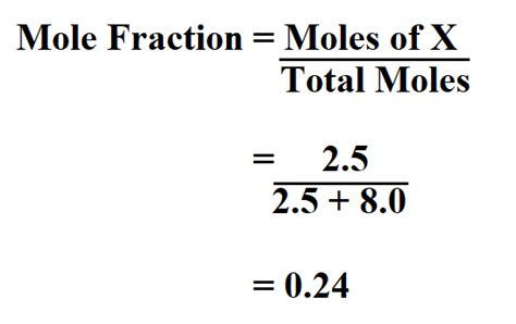 How Do You Calculate Mole Fraction