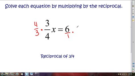 How Do You Multiply By The Reciprocal