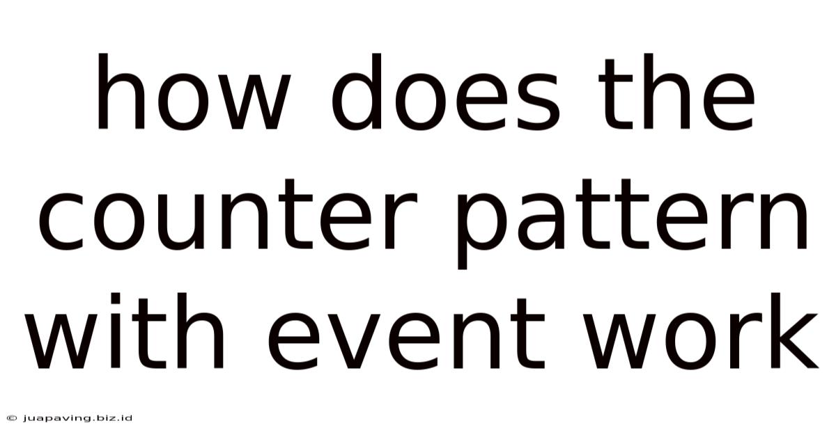 How Does The Counter Pattern With Event Work
