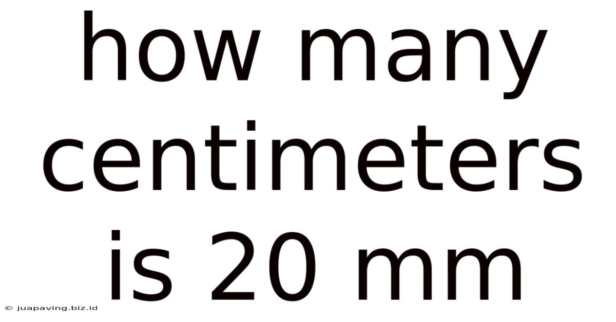 How Many Centimeters Is 20 Mm