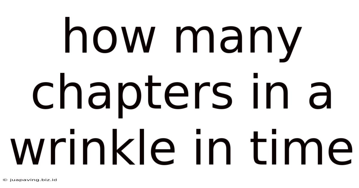 How Many Chapters In A Wrinkle In Time