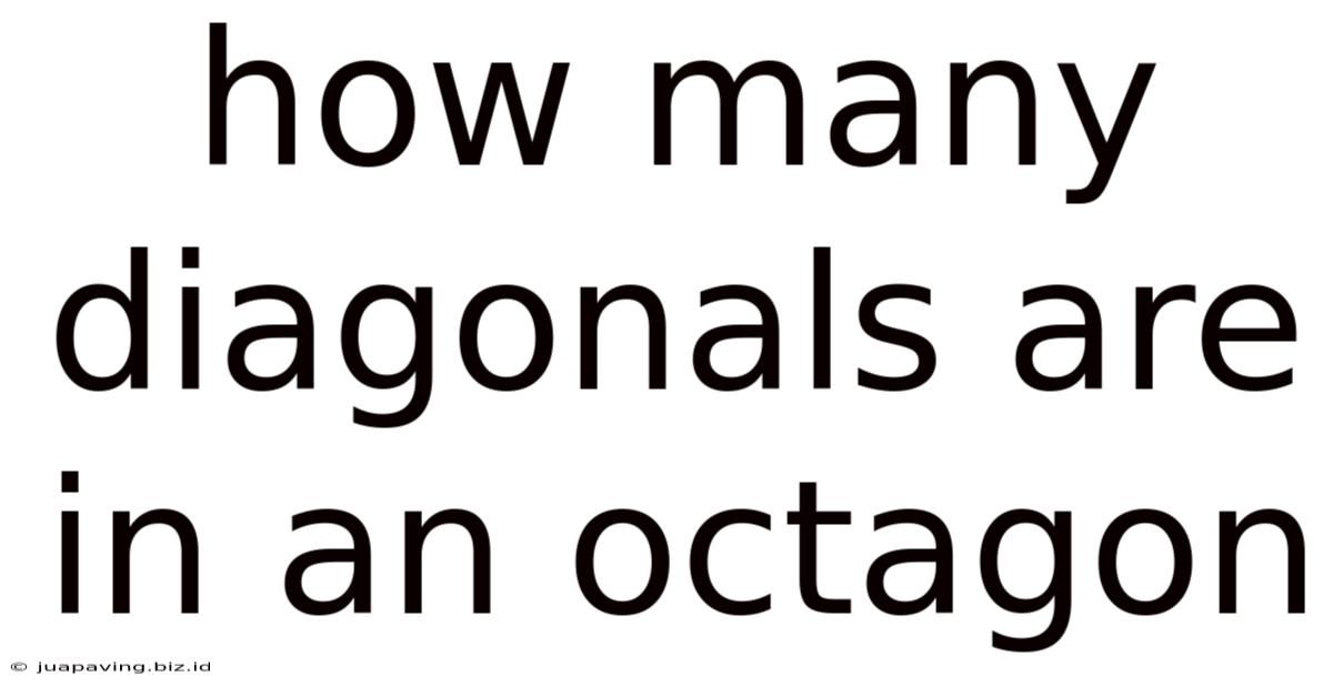 How Many Diagonals Are In An Octagon