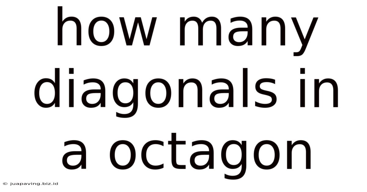 How Many Diagonals In A Octagon