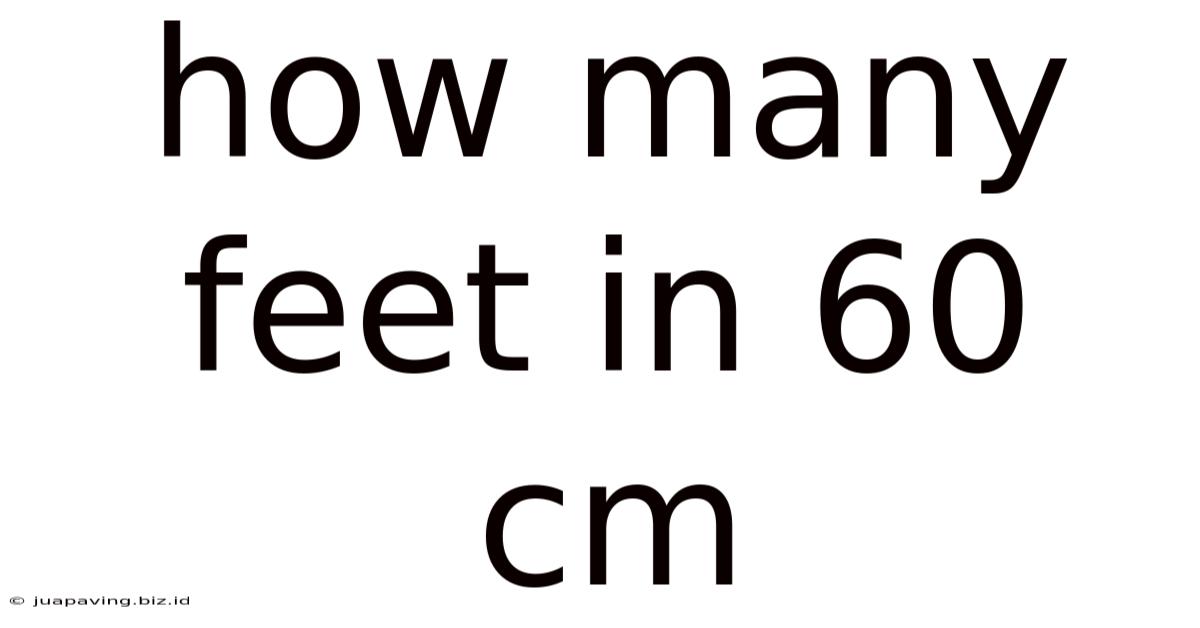 How Many Feet In 60 Cm