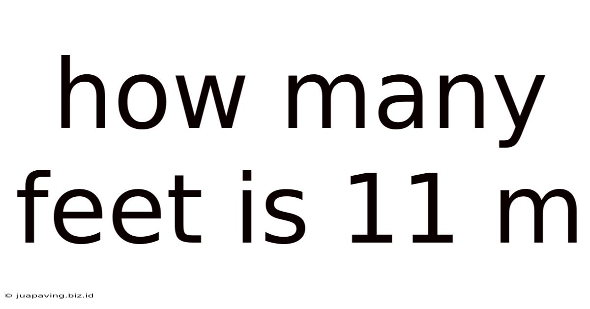 How Many Feet Is 11 M