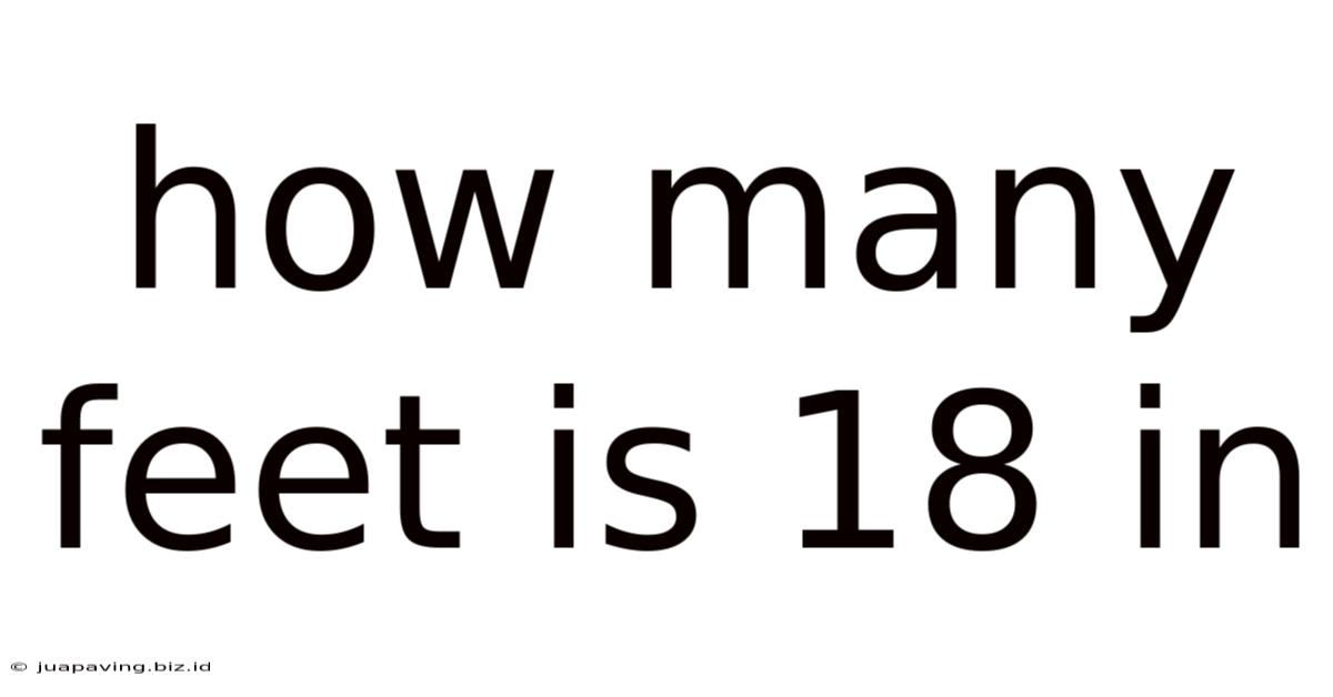How Many Feet Is 18 In