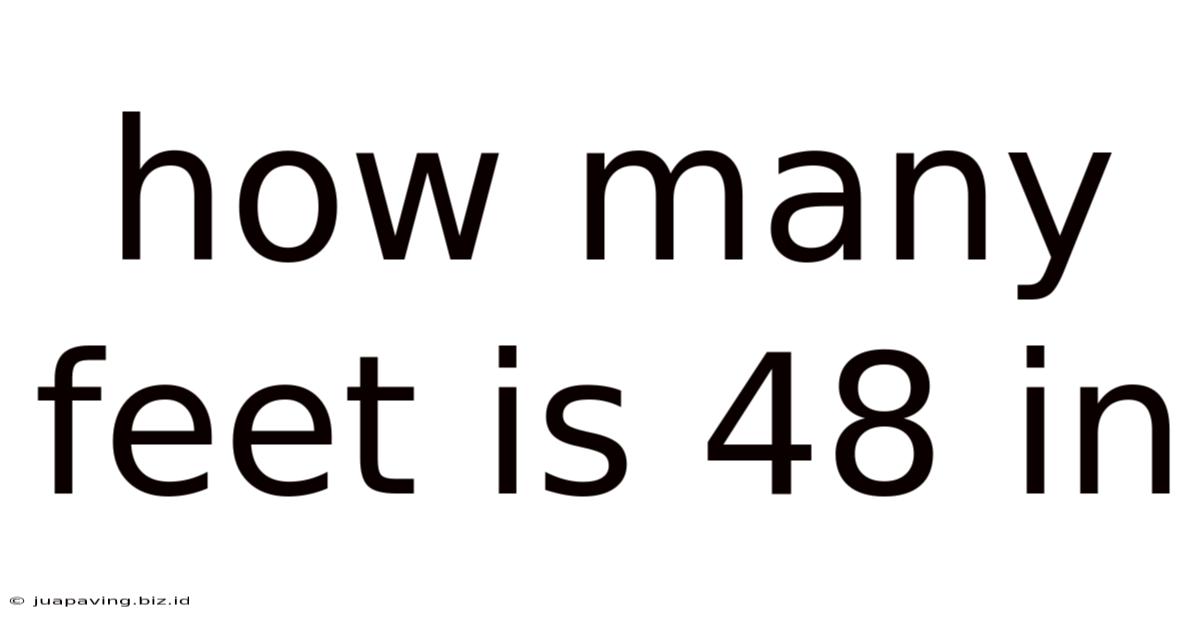 How Many Feet Is 48 In