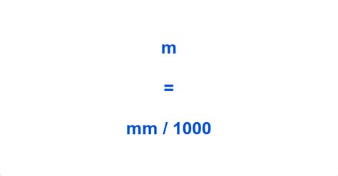 How Many Mm In A M