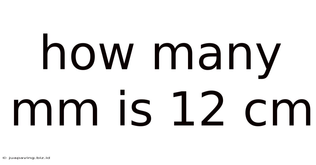 How Many Mm Is 12 Cm