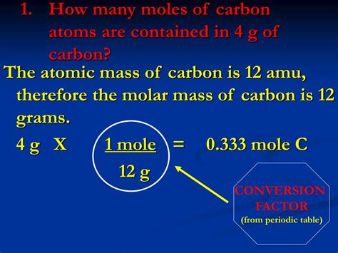 How Many Moles Are In Carbon