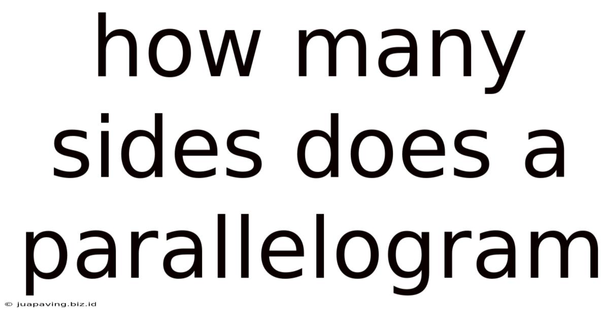 How Many Sides Does A Parallelogram