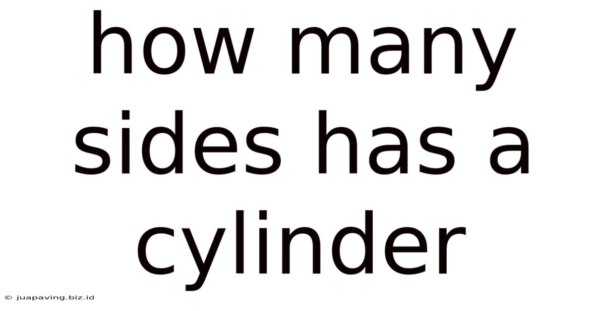 How Many Sides Has A Cylinder